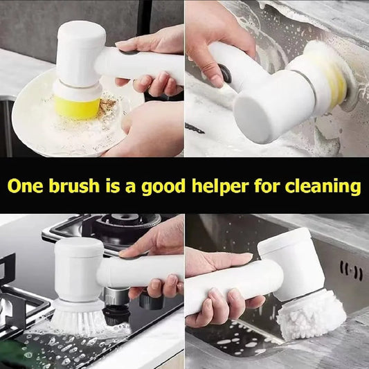 ELECTRIC 5 in1 Rechargeable Magic Brush Electric Multi-Functional Household Cleaning Brush