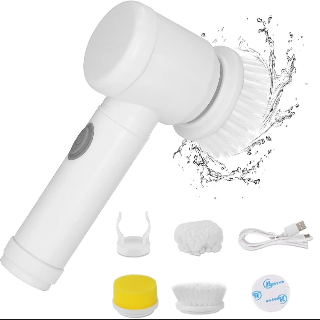 ELECTRIC 5 in1 Rechargeable Magic Brush Electric Multi-Functional Household Cleaning Brush